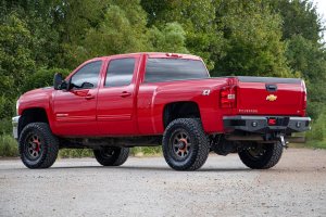 Chevrolet Silverado 3500 HD Rear Bumper - Rough Country - LED with Integrated Steps - Black - '11-'19